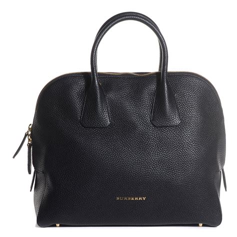 burberry greenwood bowling bag black|BURBERRY London Grainy Calfskin Medium Greenwood .